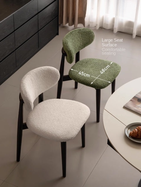 4 pcs Oak Solid Wood, Solid Rubberwood Modern Soft Dining Chair