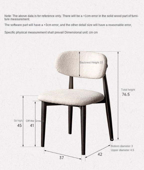 4 pcs Oak Solid Wood, Solid Rubberwood Modern Soft Dining Chair