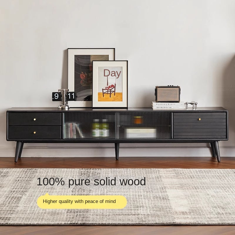 Rubber Solid wood Modern TV Cabinet.