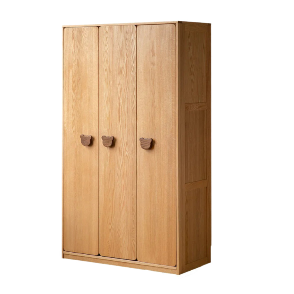Oak Solid Wood Children's Wardrobe.