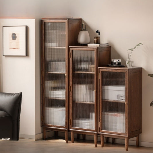 Oak Solid Wood Modern Side Cabinet