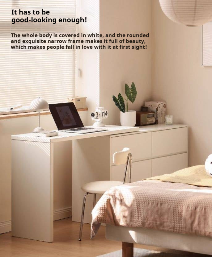 Poplar Solid Wood Makeup Table and Stretchable Dressing Table