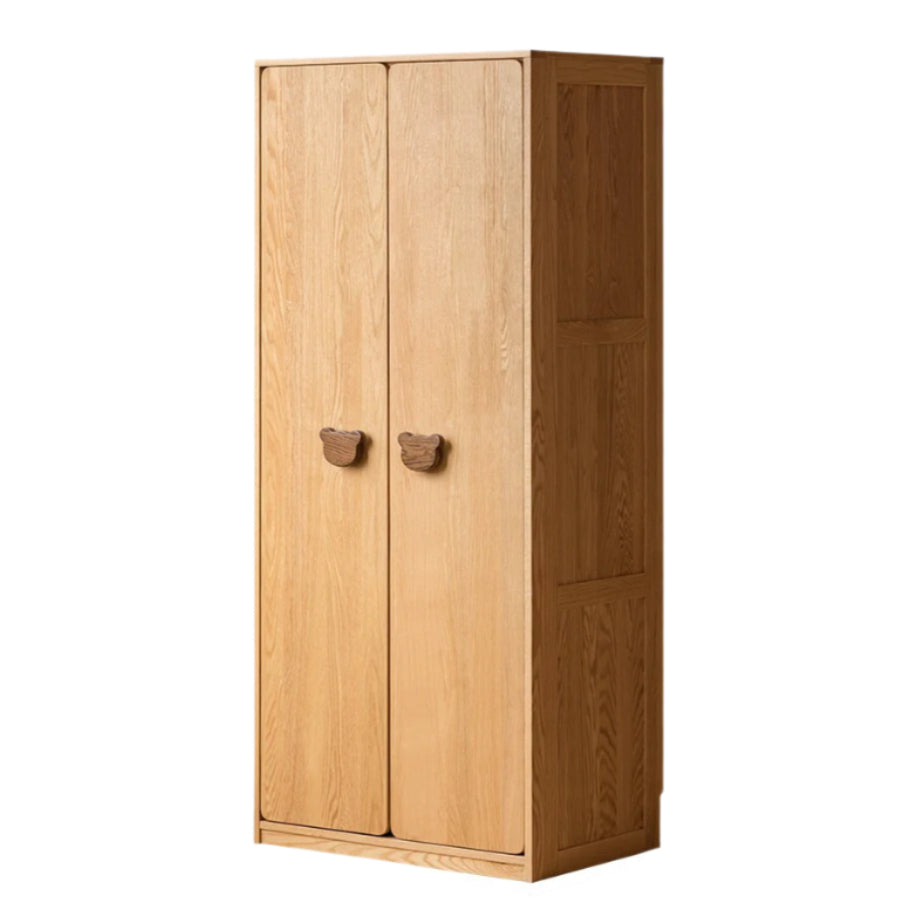 Oak Solid Wood Children's Wardrobe.