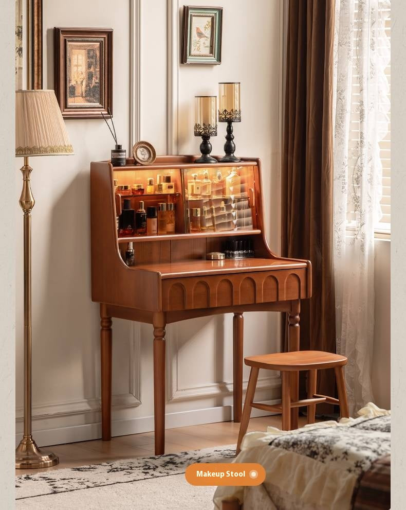 Poplar Solid Wood Multifunctional Makeup Table