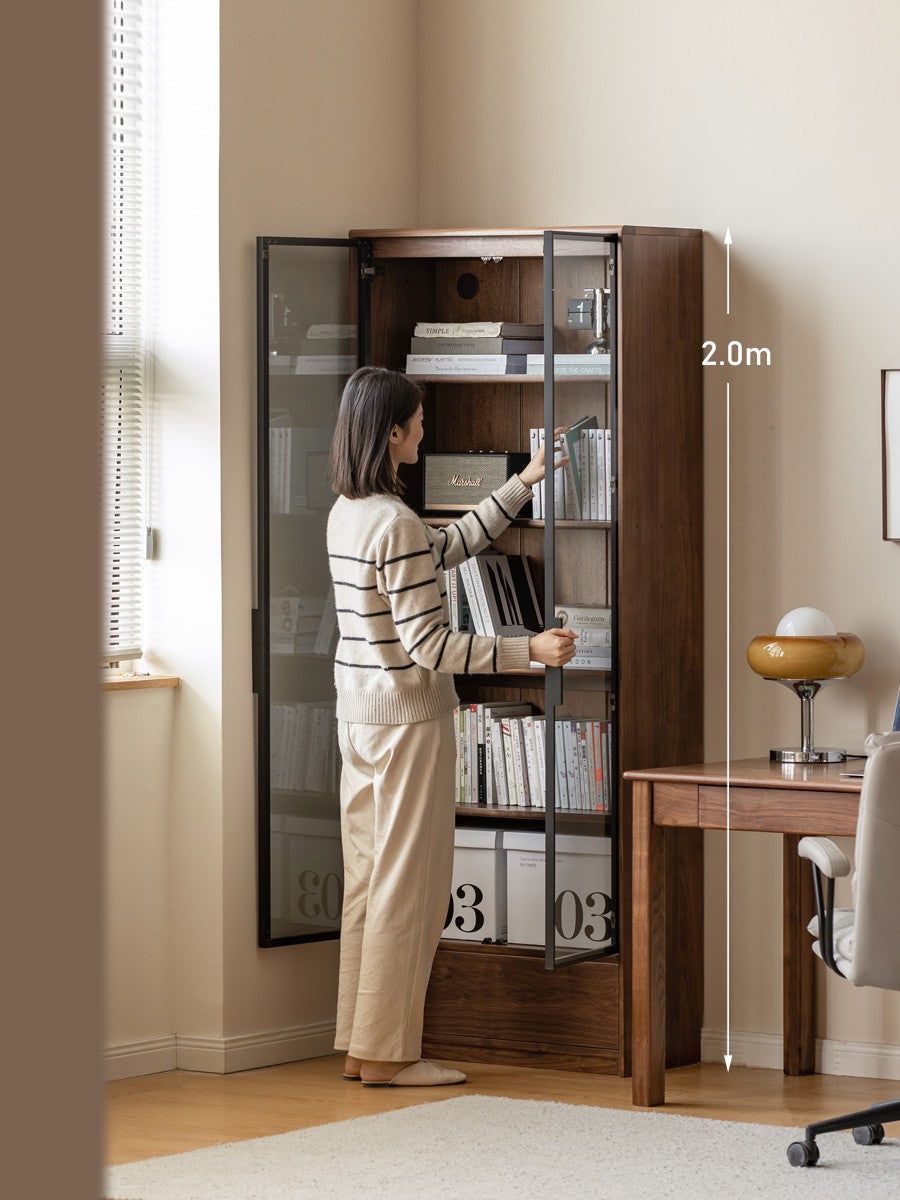 Black Walnut Solid Wood Bookshelf -USA