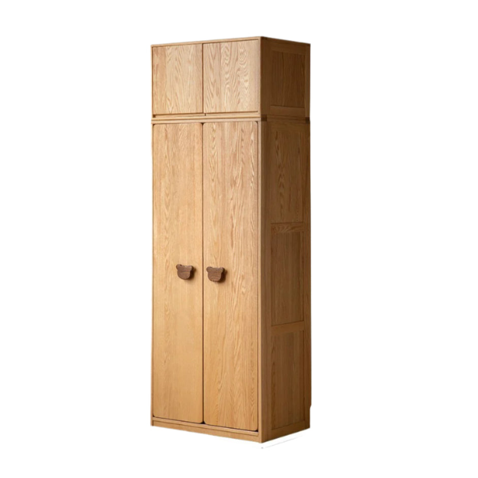 Oak Solid Wood Children's Wardrobe.