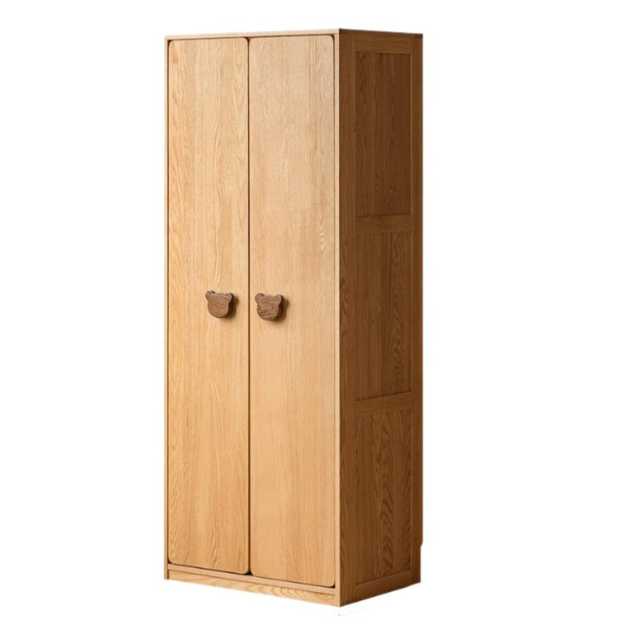 Oak Solid Wood Children's Wardrobe.