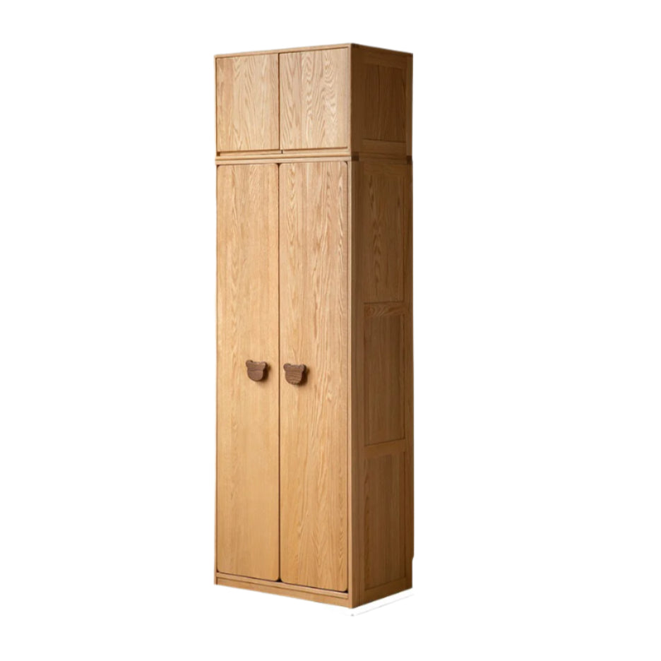 Oak Solid Wood Children's Wardrobe.
