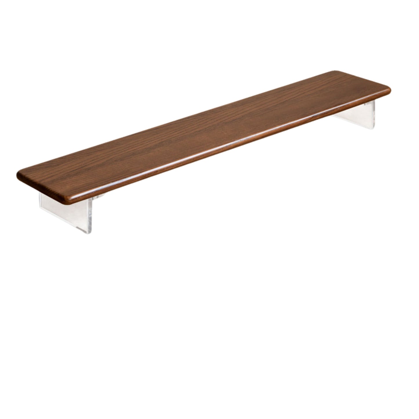 Solid Rubberwood, Oak Solid Wood Desktop Computer Heightening Stand