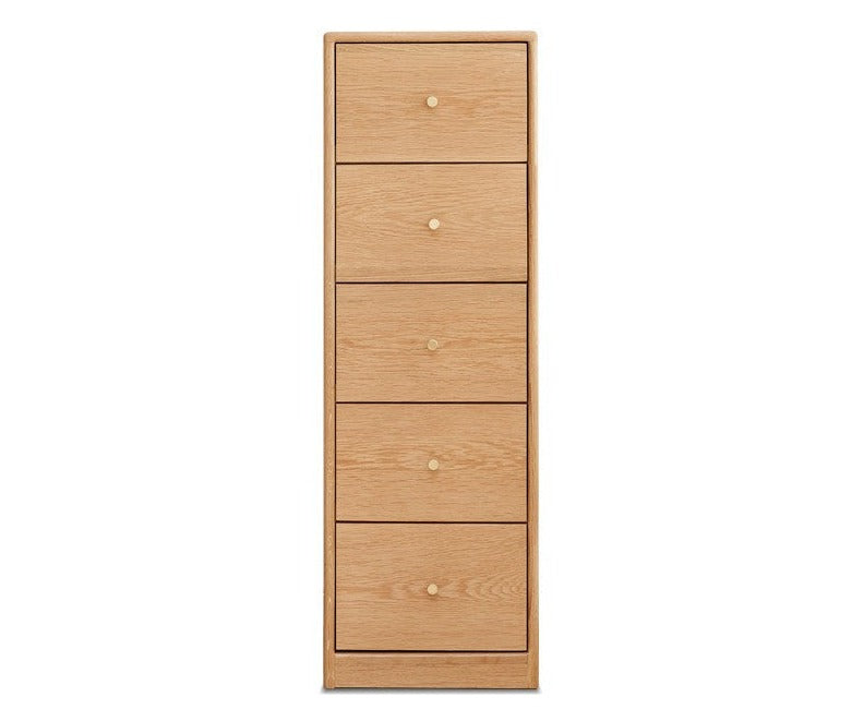 Oak Solid Wood Side Cabinet, Multi-Functional Storage-USA