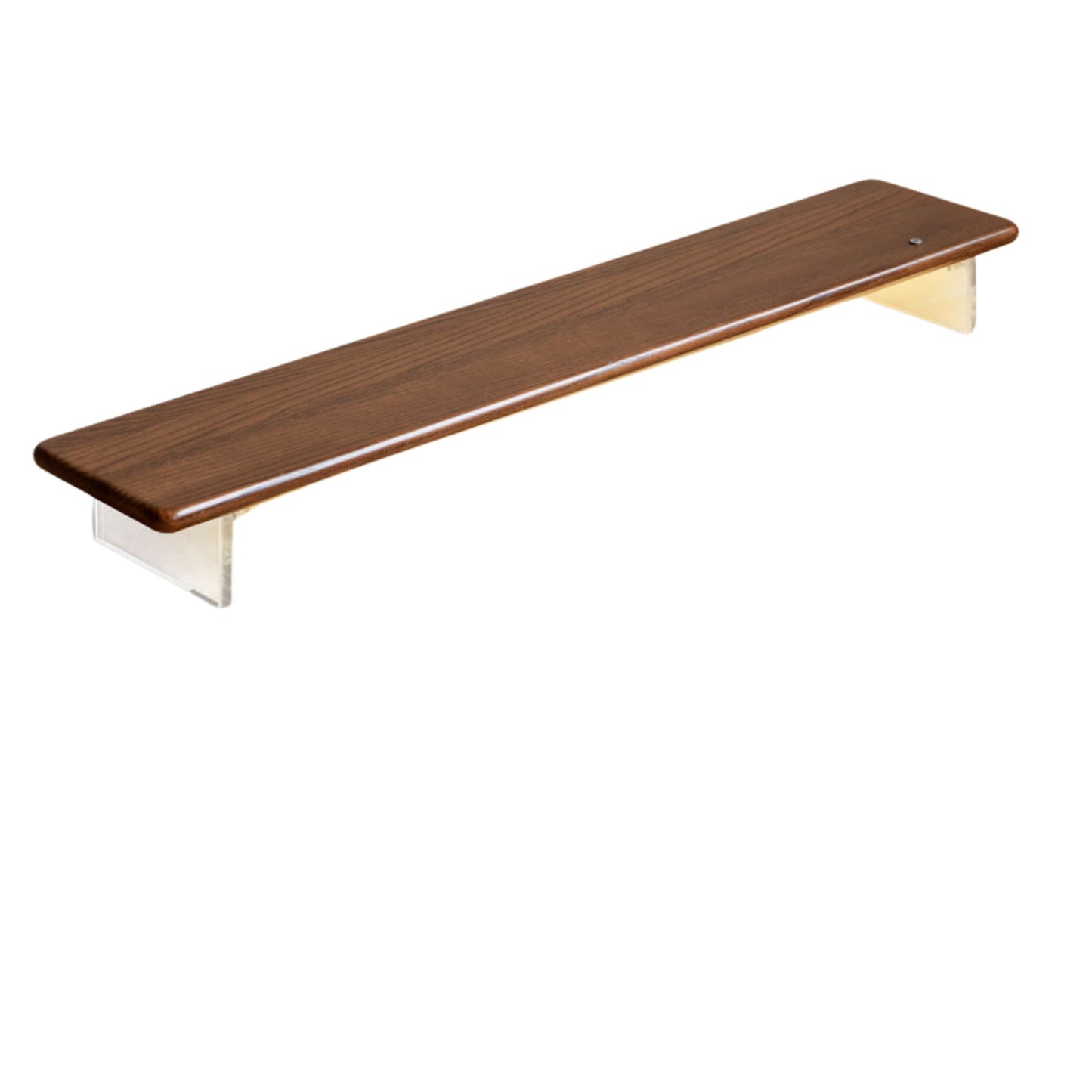Solid Rubberwood, Oak Solid Wood Desktop Computer Heightening Stand