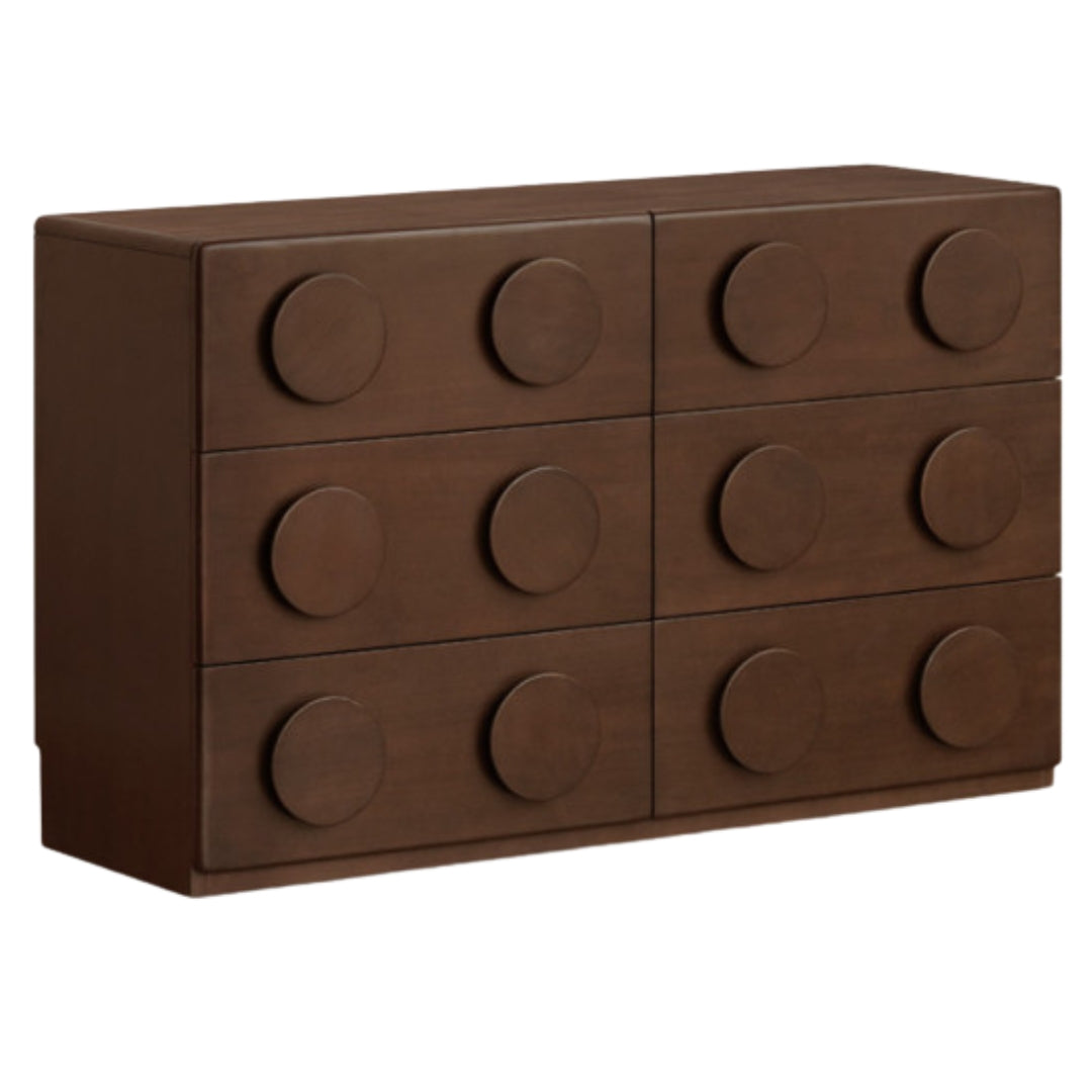 Poplar Solid Wood French Retro Style Bucket Cabinet