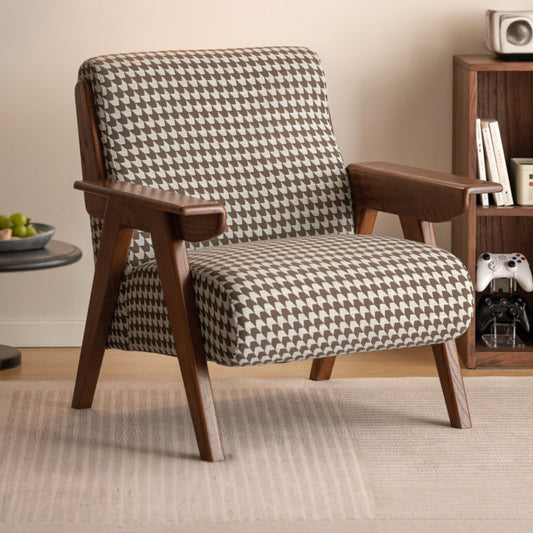 Oak Solid Wood Retro Armchair