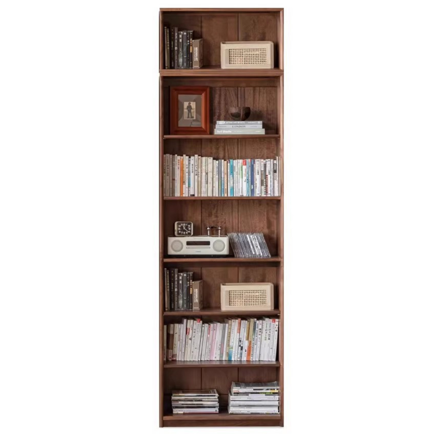 Black Walnut Solid Wood Bookshelf -USA