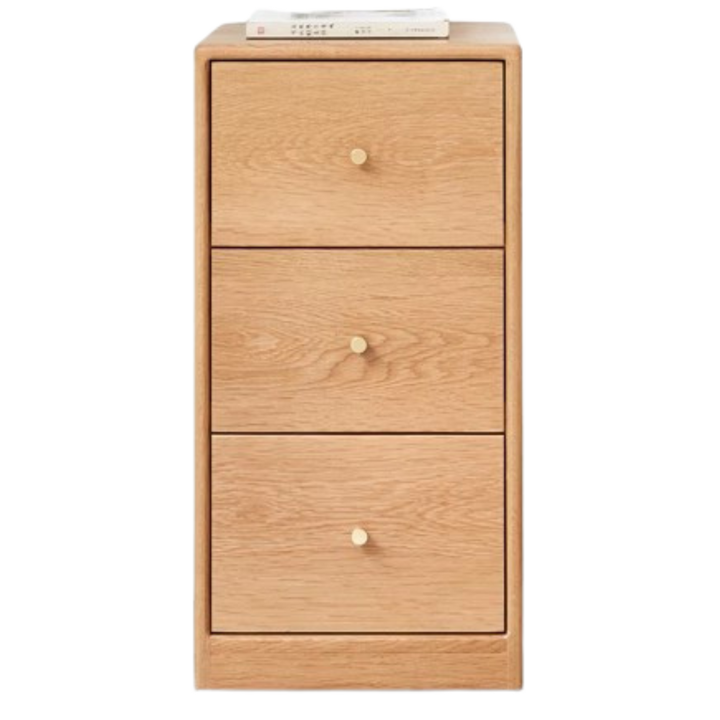 Oak Solid Wood Side Cabinet, Multi-Functional Storage-USA