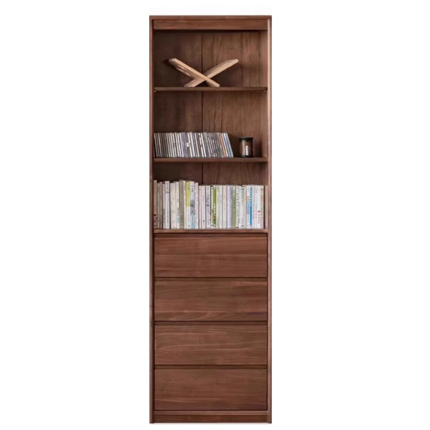 Black Walnut Solid Wood Bookshelf -USA
