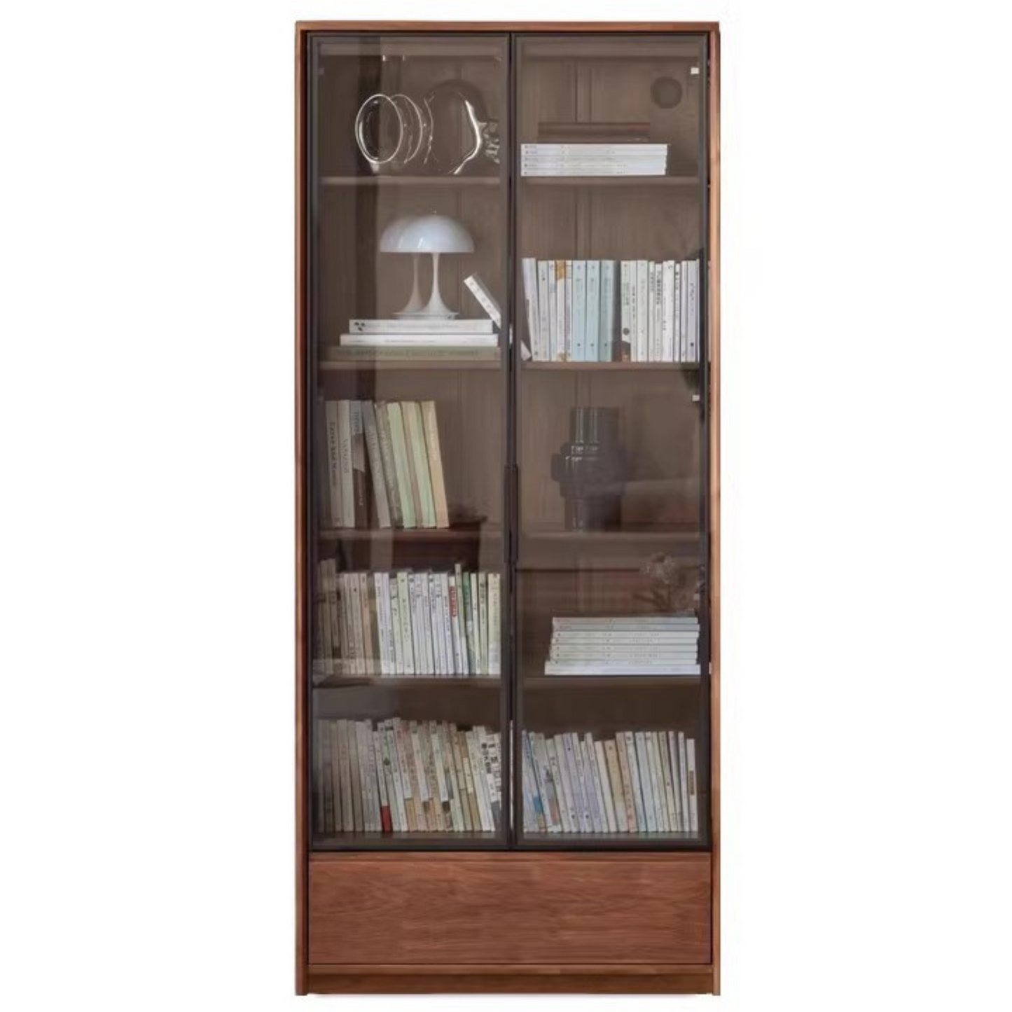 Black Walnut Solid Wood Bookshelf -USA