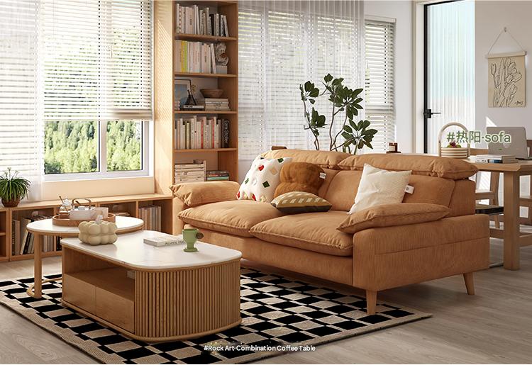 Ash Fabric Sofa Living Room.
