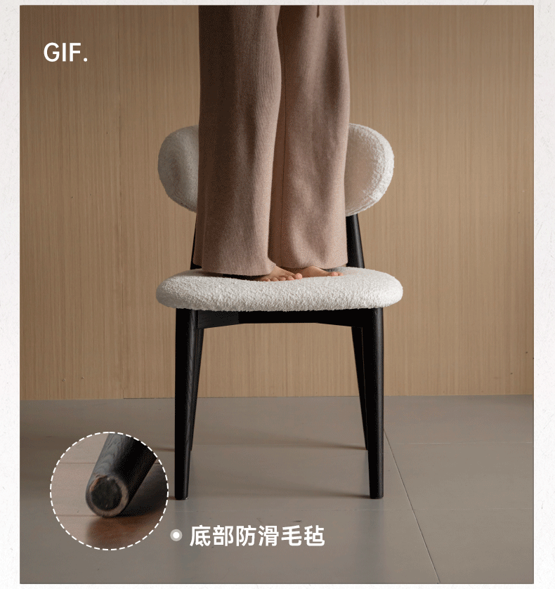 4 pcs Oak Solid Wood, Solid Rubberwood Modern Soft Dining Chair