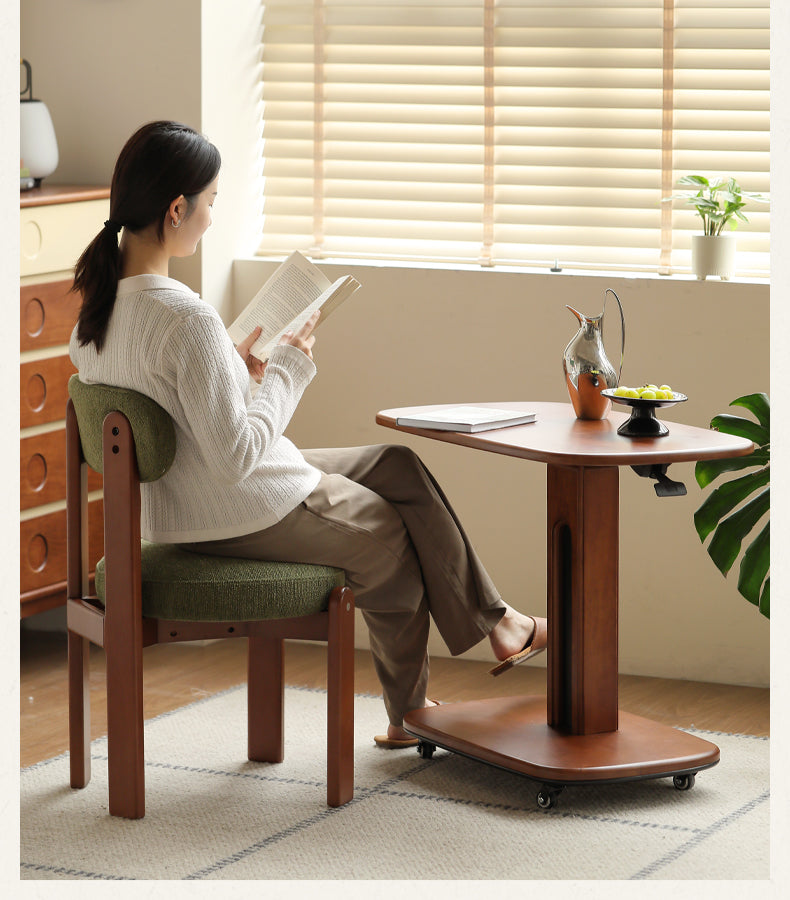 Poplar Solid Wood Mobile Ancient Style Table