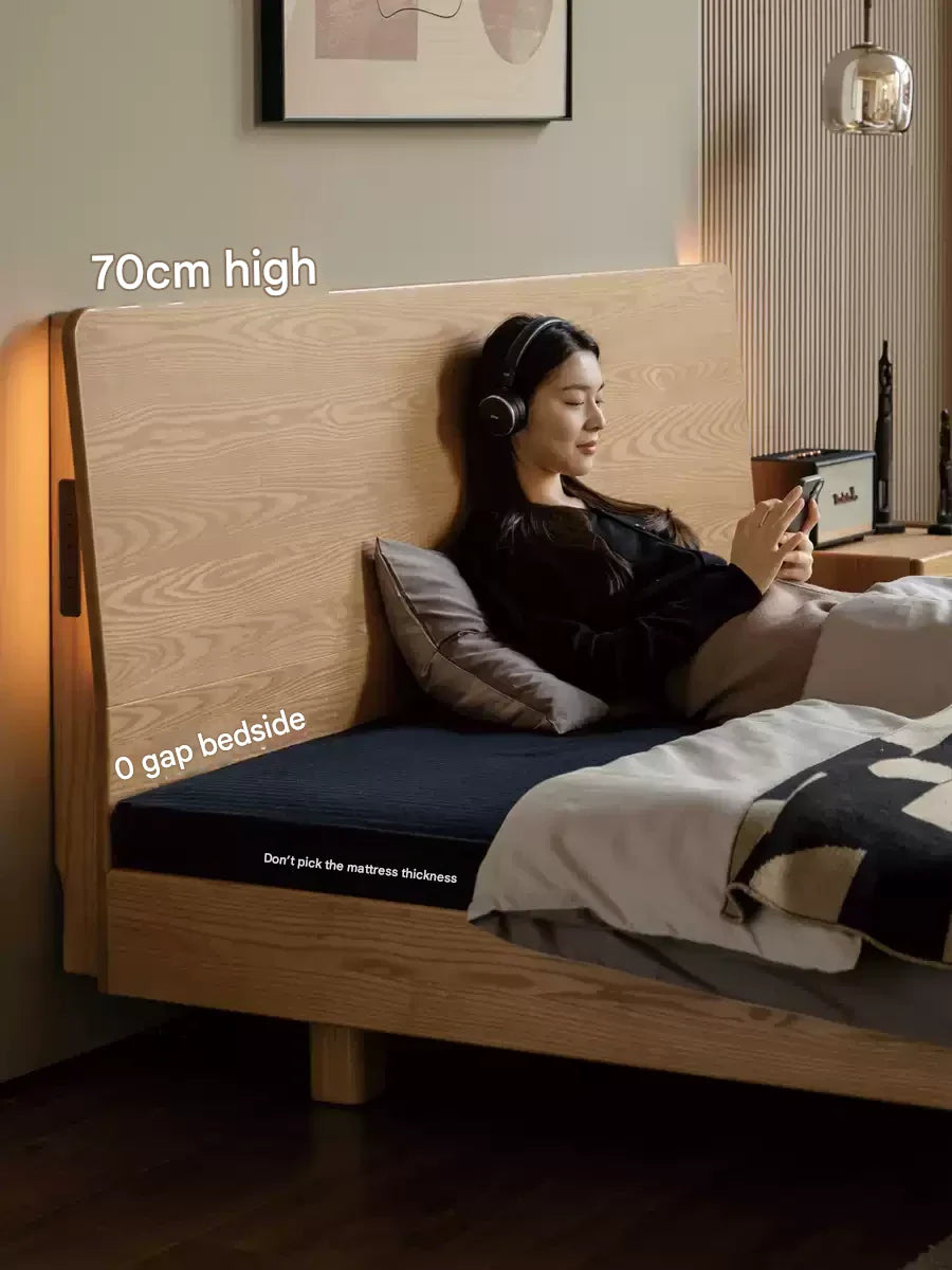 Ash Solid Wood Multi functional Suspended Bed