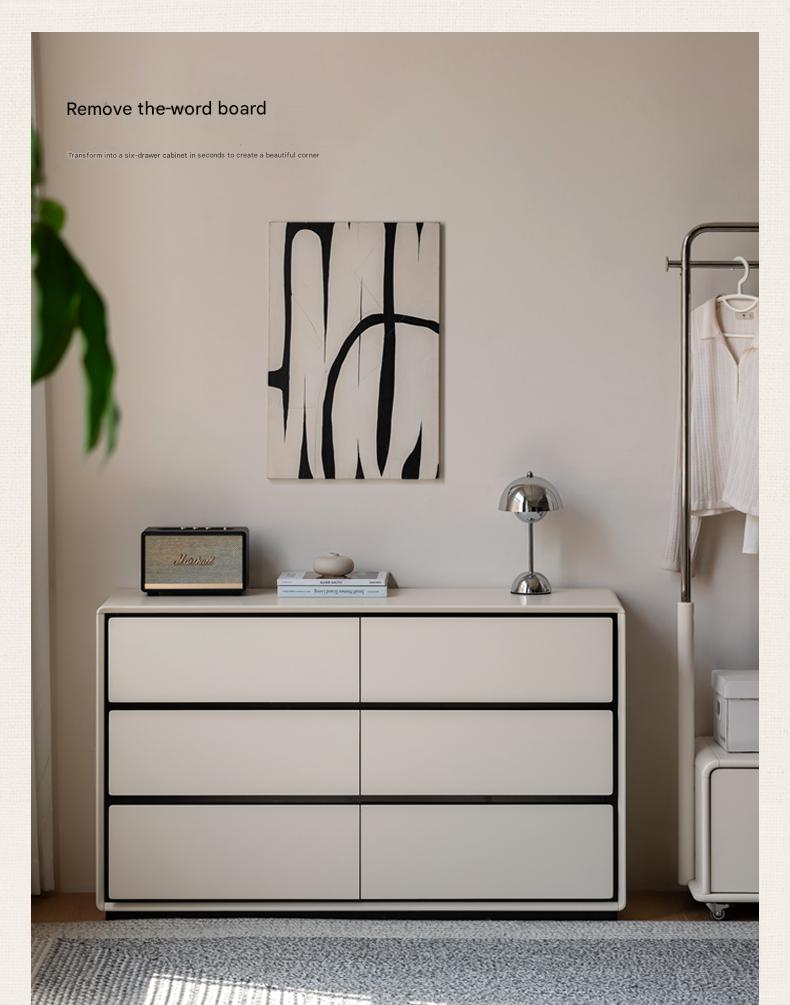 Rubber Solid Wood Rotating Modern Dressing Table.