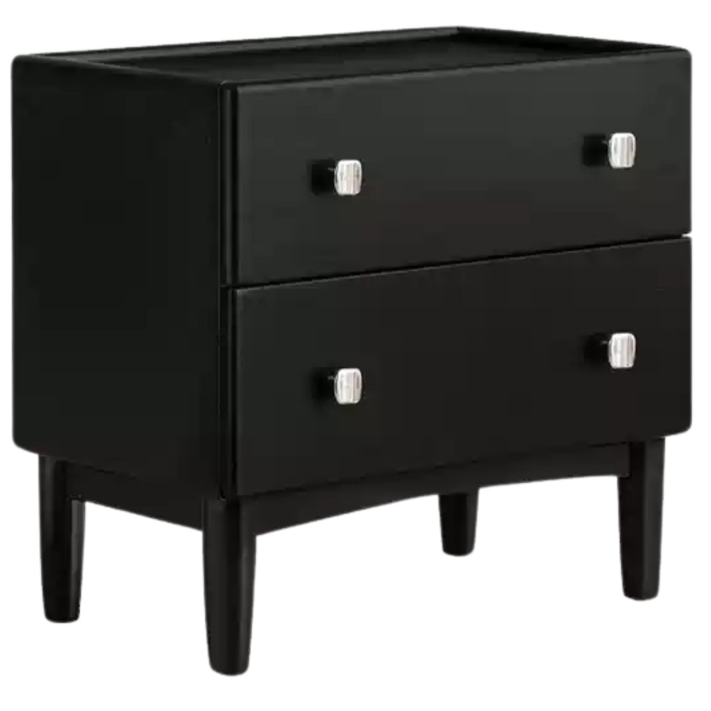 Rubber Solid Wood Classic Nightstand.