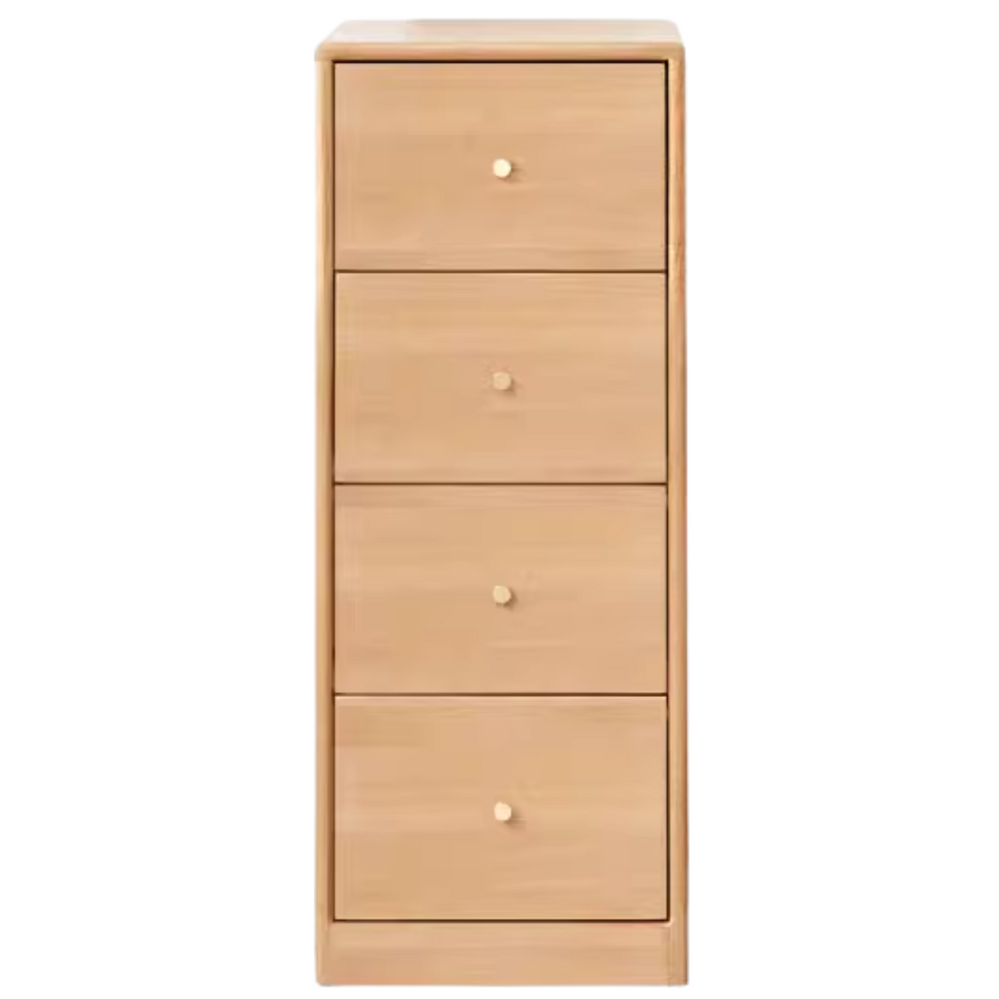 Oak Solid Wood Side Cabinet, Multi-Functional Storage-USA