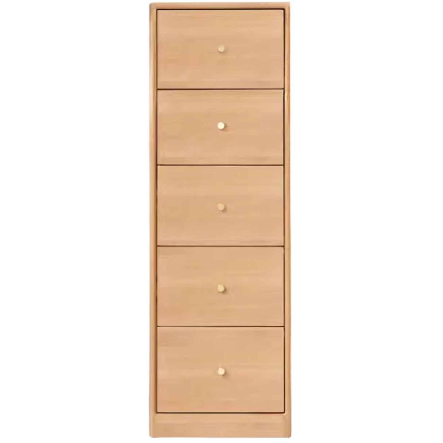Oak Solid Wood Side Cabinet, Multi-Functional Storage-USA
