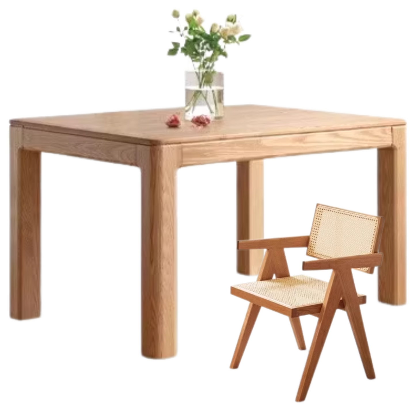 Ash, Oak Solid Wood Long Dining Table