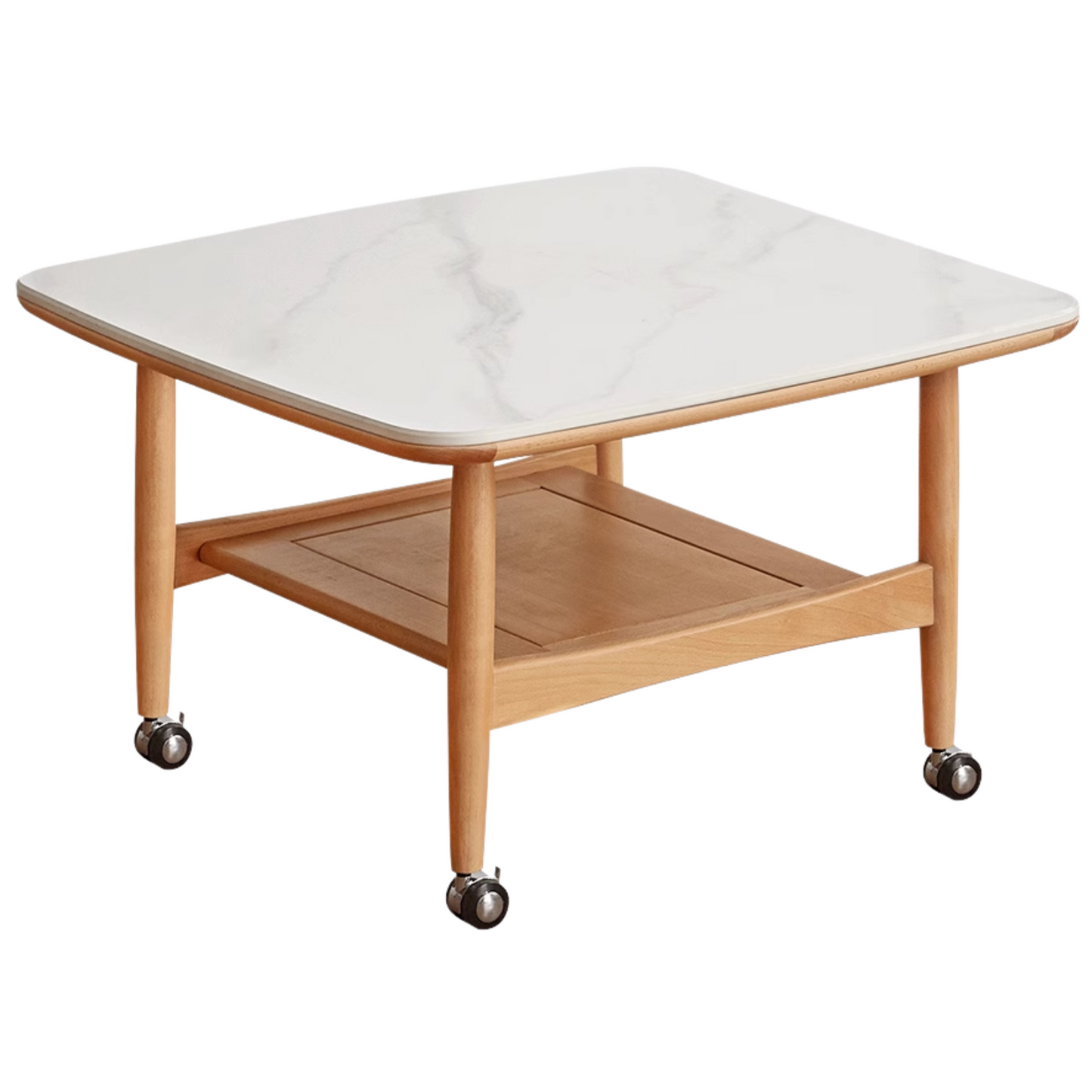 Oak Solid Wood Rock Board Tea Table.
