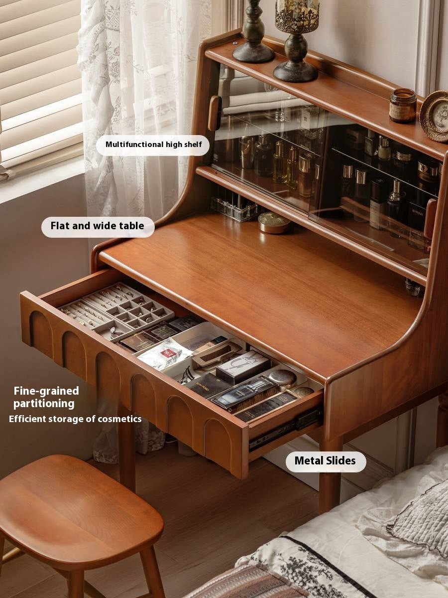 Poplar Solid Wood Multifunctional Makeup Table