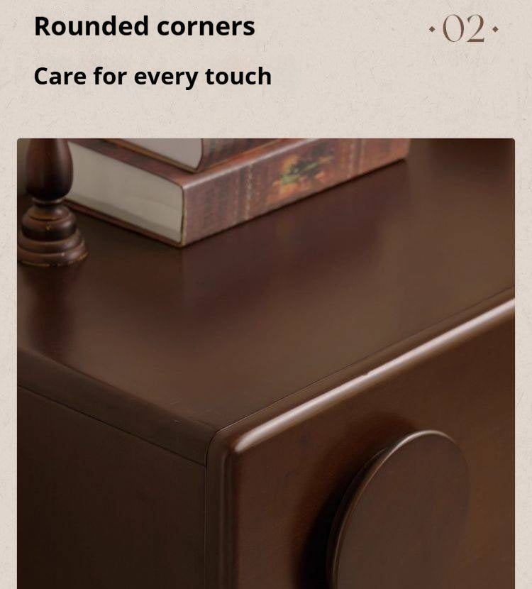 Poplar Solid Wood French Retro Style Bucket Cabinet