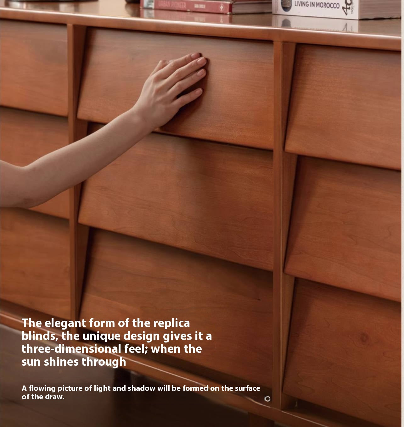 Poplar Solid Wood Middle Ancient Style Drawer