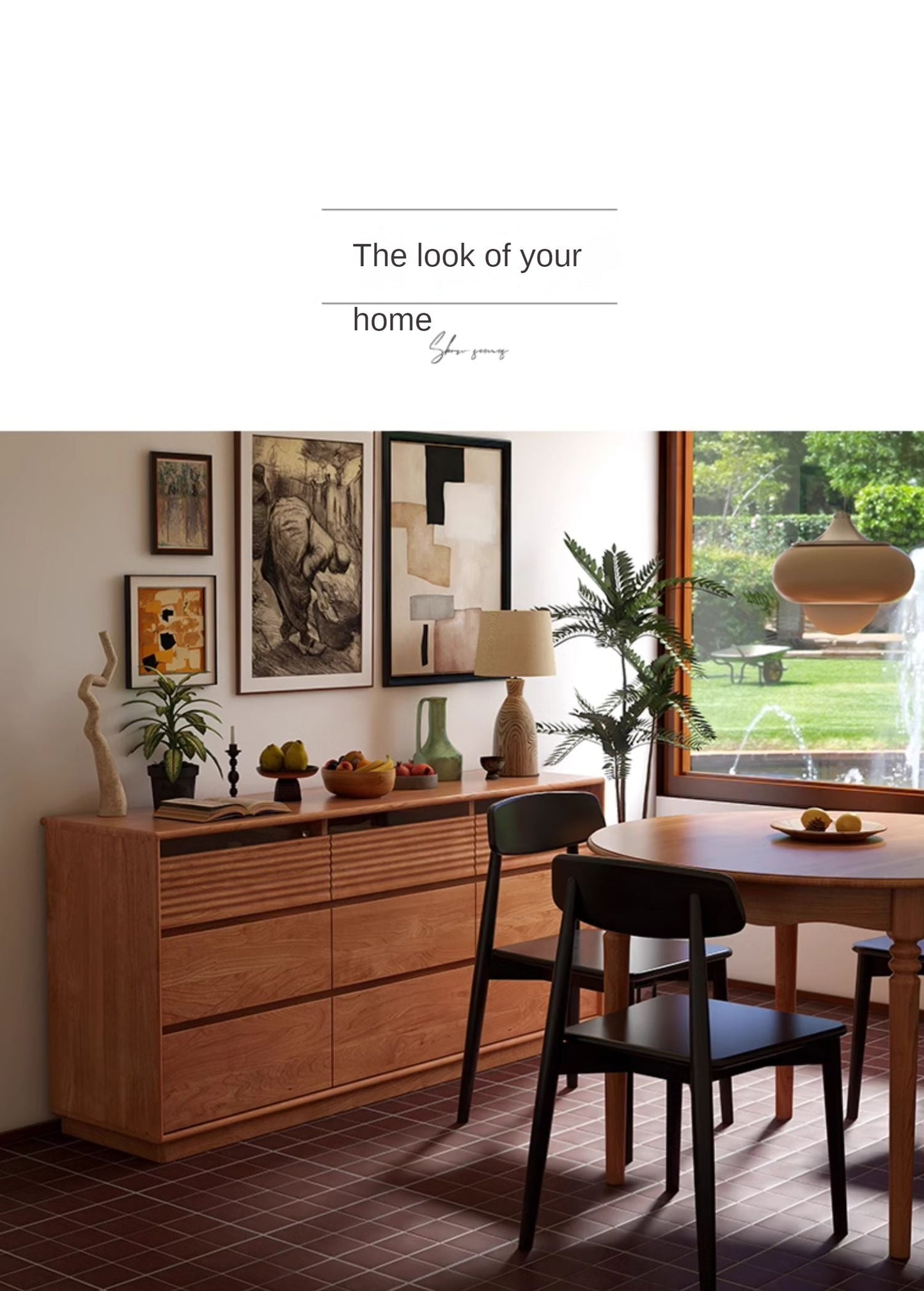 4 Pcs Oak Solid Wood Black Chair