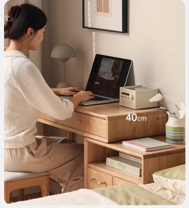 Oak solid wood Dressing Table Telescopic -USA