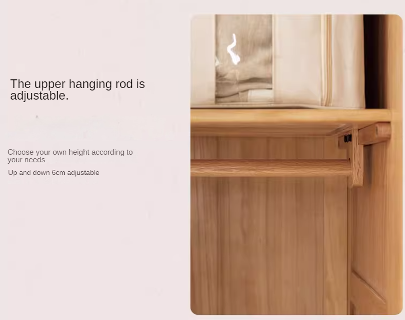 Oak Solid Wood Free Combination Wardrobe