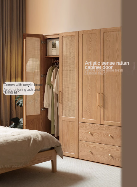 Oak Solid Wood Free Combination Wardrobe
