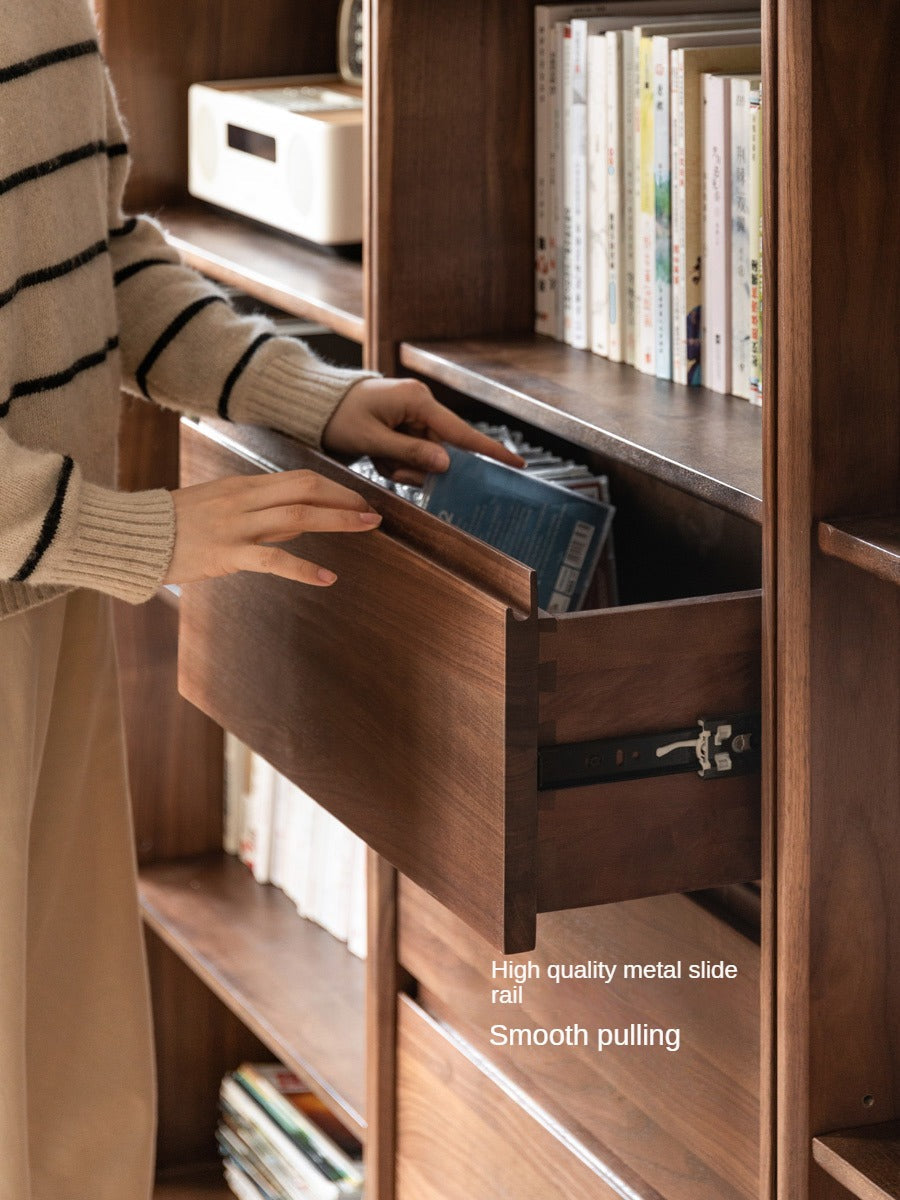 Black Walnut Solid Wood Bookshelf -USA