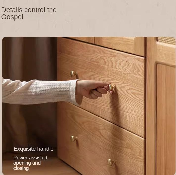 Oak Solid Wood Free Combination Wardrobe