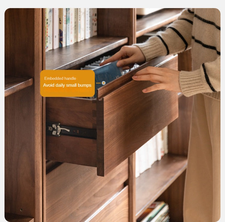 Black Walnut Solid Wood Bookshelf -USA