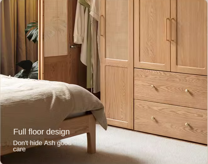 Oak Solid Wood Free Combination Wardrobe