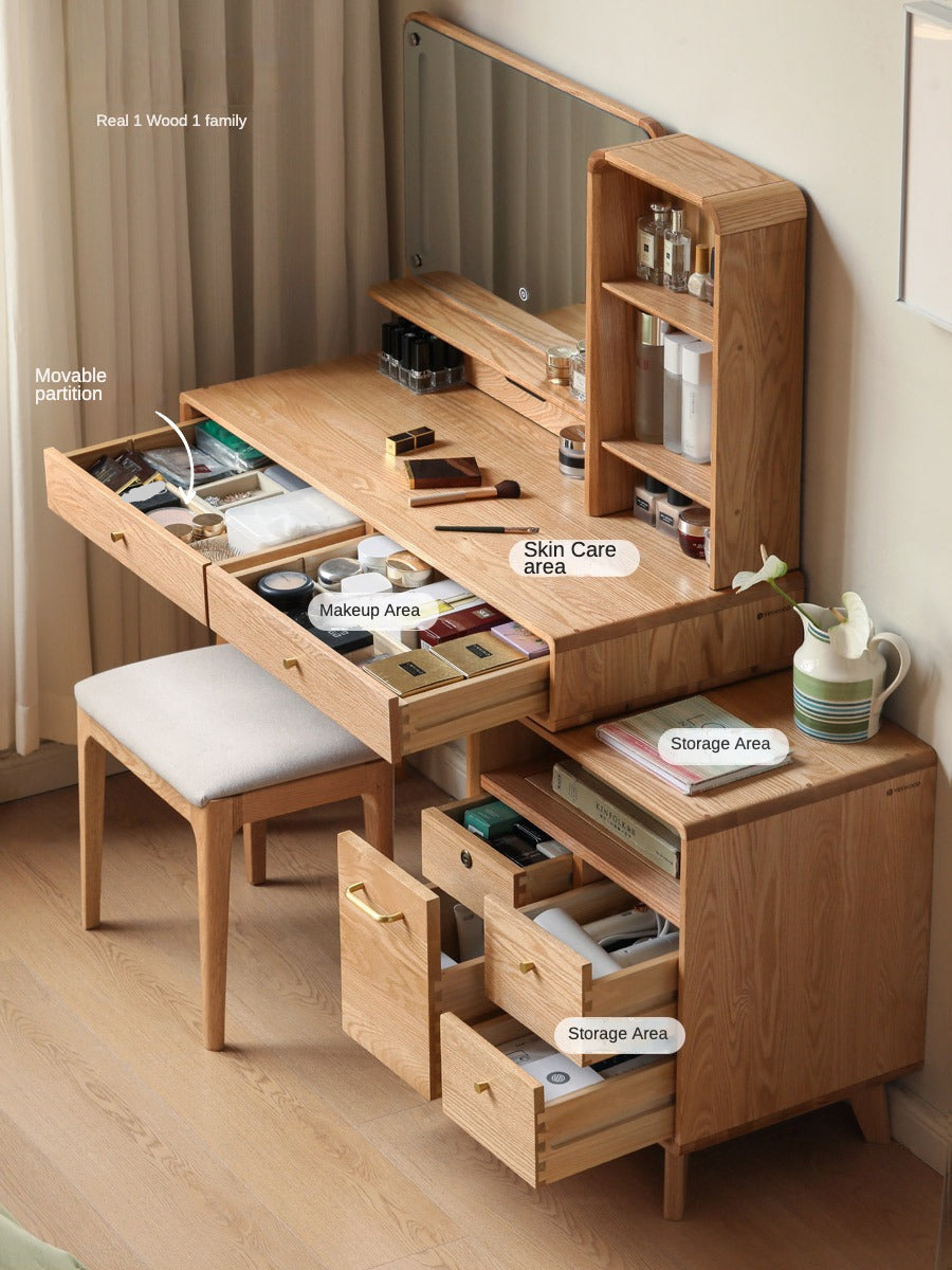 Oak solid wood Dressing Table Telescopic -USA
