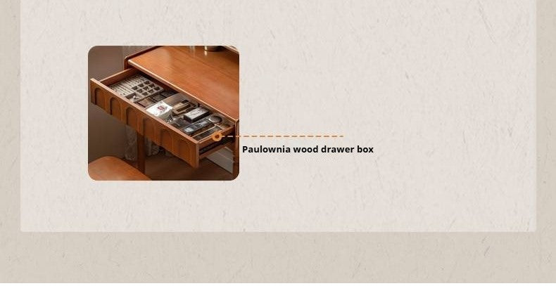 Poplar Solid Wood Multifunctional Makeup Table