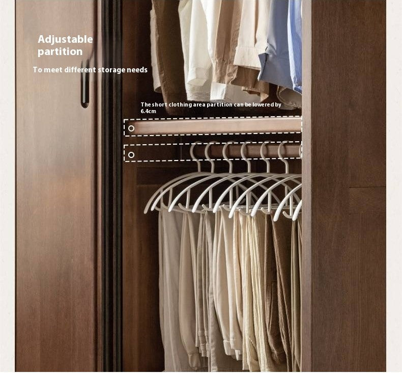 Golden Sandalwood Solid Wood Wardrobe.