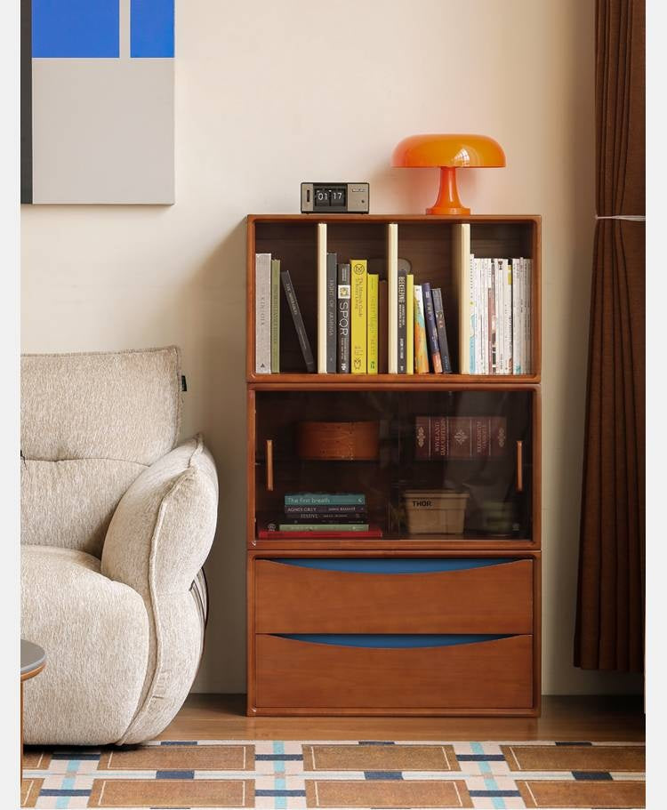 Poplar Solid Wood Ancient Style TV Stand Combination.