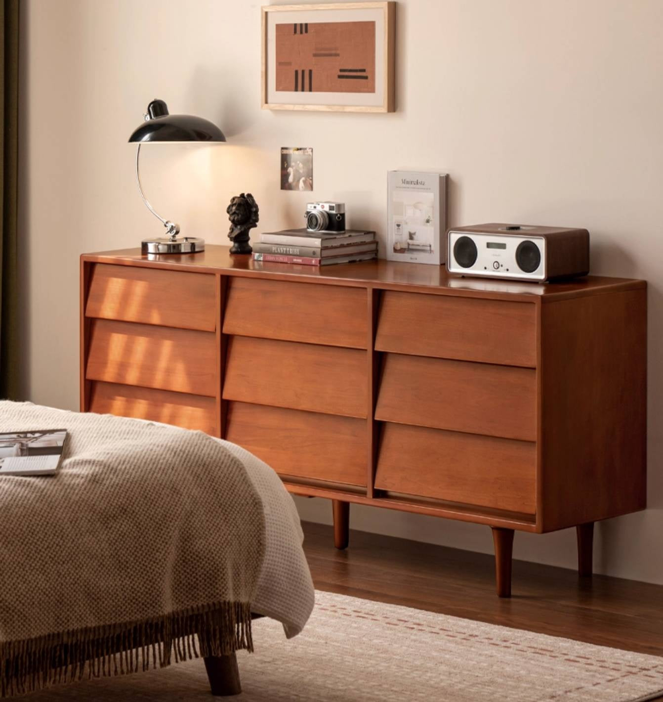 Poplar Solid Wood Middle Ancient Style Drawer