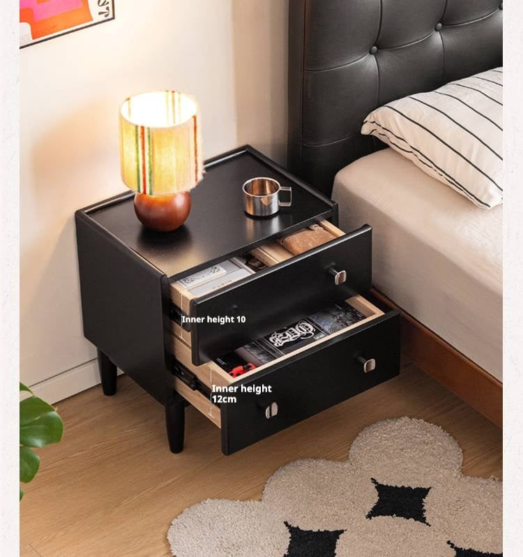 Rubber Solid Wood Classic Nightstand.