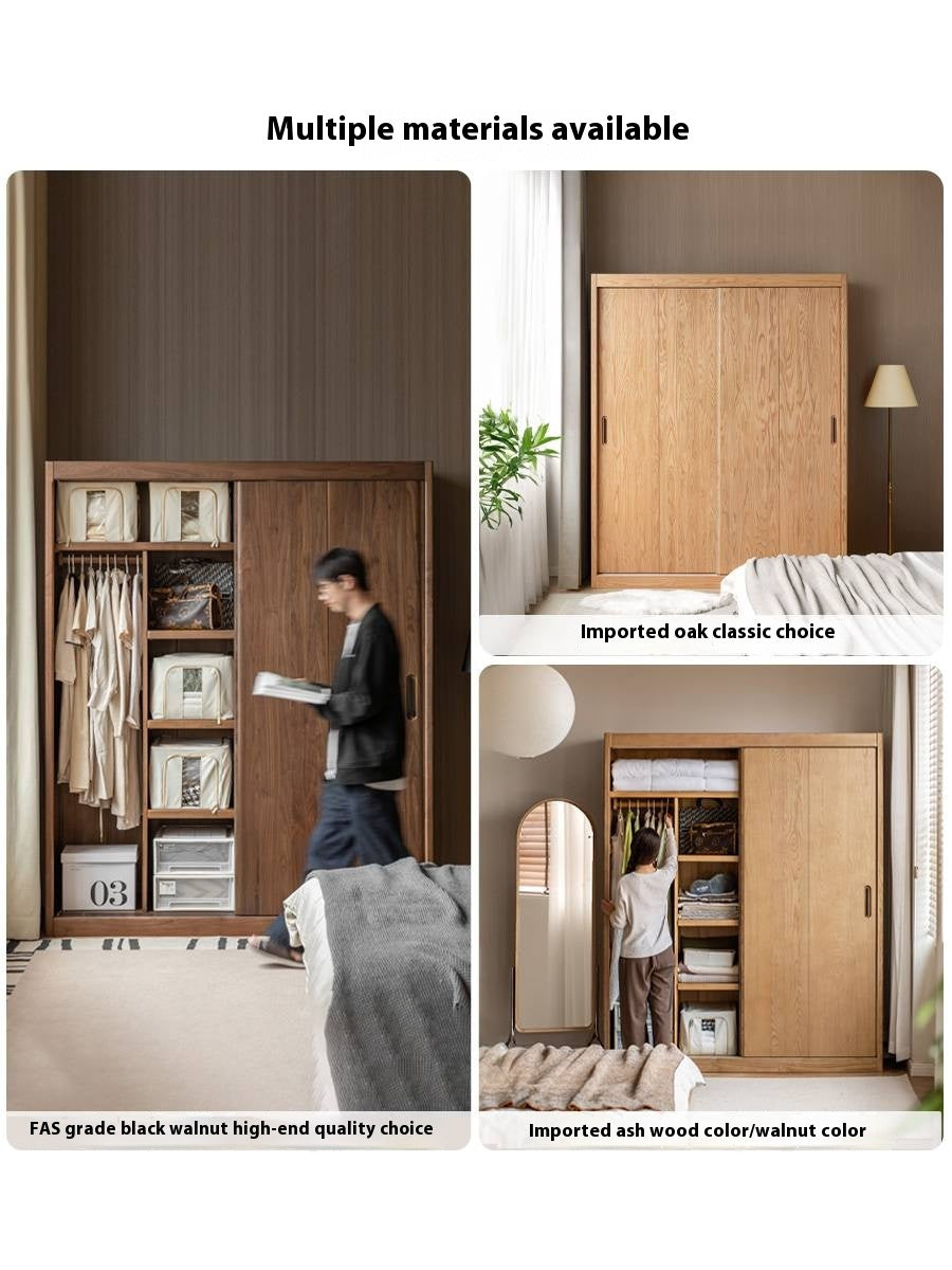 Golden Sandalwood Solid Wood Wardrobe.