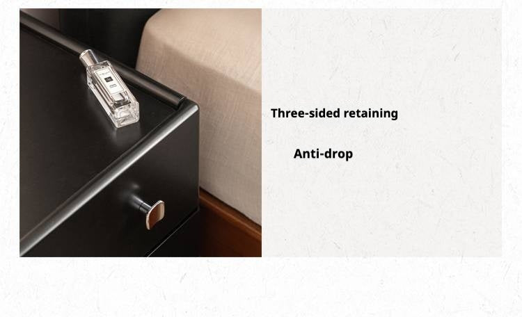 Rubber Solid Wood Classic Nightstand.